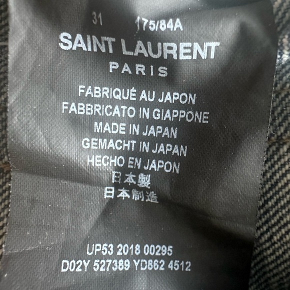 SOLD @ 2ndSt—Saint Laurent 2018 Hedi Slimane era distressed jeans (the best) - Picture 6 of 6